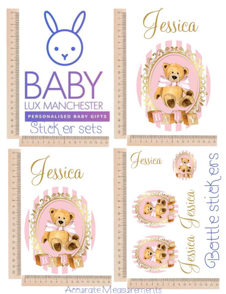 Stripe bear pink