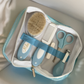 Shnuggle bath Personalised set Stripe Vintage Bear Blue