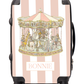Personalised Suitcase vintage carousal pink