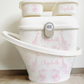 Shnuggle bath personalised set Safari Pink
