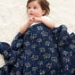 Essentials Cotton Muslin Blanket gold deco Luxury (120cm)