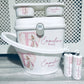 Shnuggle bath personalised set Peter rabbit pink inital