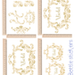 Sticker Set Swirl Gold