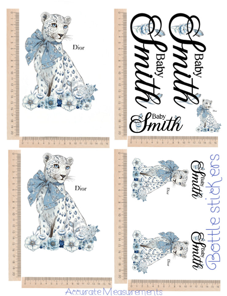 lion patten sticker set