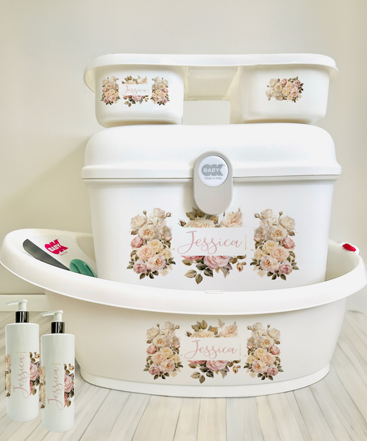 Ok Baby Personalised Fall Flowers Bath set