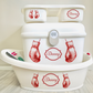 Ok baby bath personalised set Boxing set red