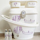 Shnuggle bath personalised set Hotair balloon Purple