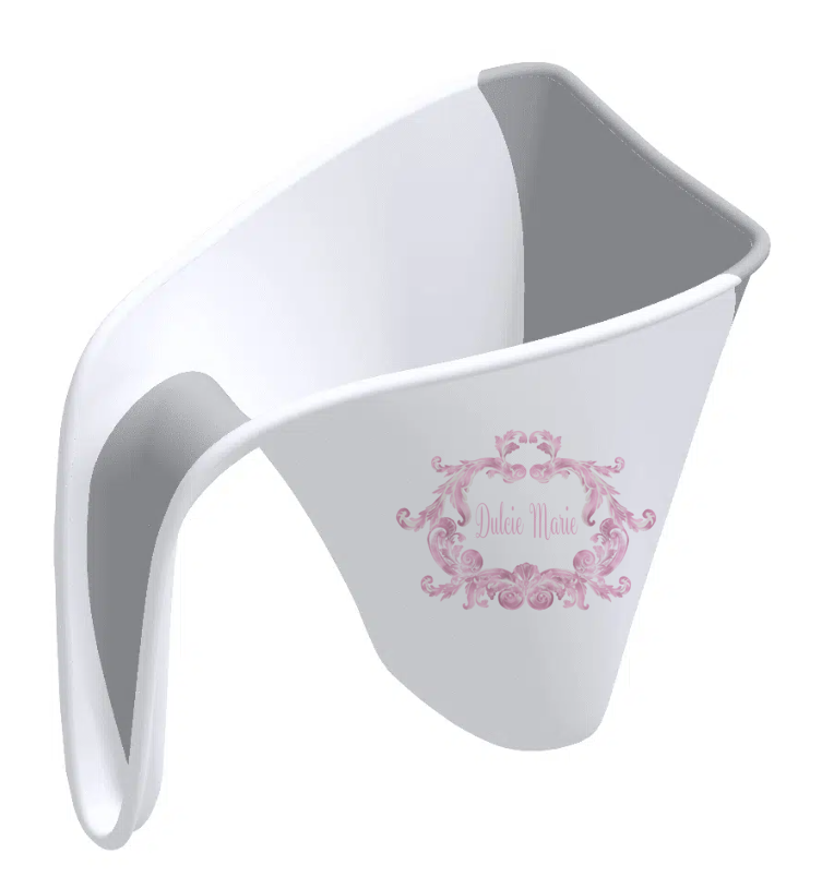 Aqua scale & Ok Baby Bath swirl pink