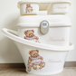 Shnuggle bath personalised set Vintage Bear