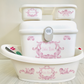 Ok baby bath personalised Swirl Pink