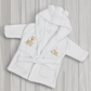Lux gold blond hair baby robe