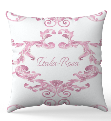 Personalised Swirl Pink Blanket and pillow sets