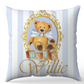 personalised Stripe Blue Bear Blanket and pillow sets
