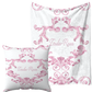 Personalised Swirl Pink Blanket and pillow sets