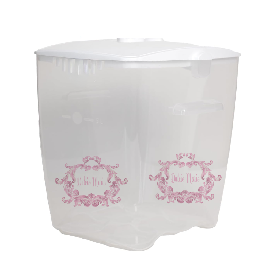 Aqua scale & Ok Baby Bath swirl pink
