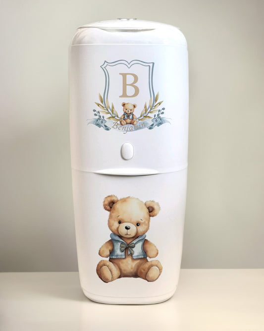 Shnuggle bath personalised set monogram bear