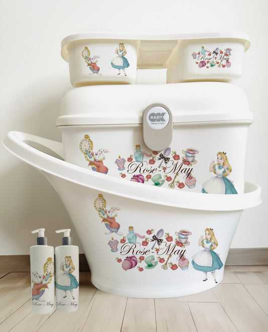 Shnuggle bath personalised Disney alice and the wonderland