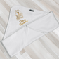 Lux gold brown hair baby towel