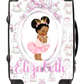 Personalised Lux pink brown brown and changing bag