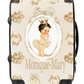 Personalised Suitcase Lux Gold Brown Hair Baby