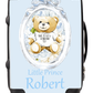 Personalised Blue frame bear Suitcase