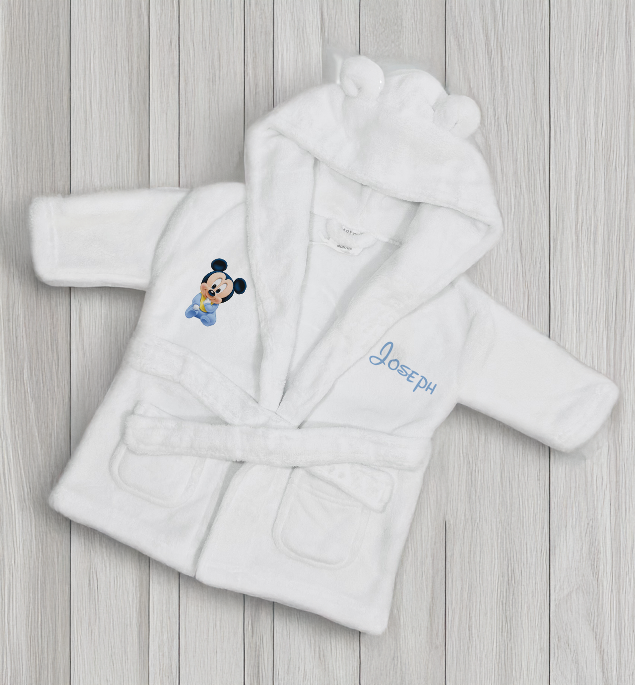 Toddlers shnuggle Personalised bath set Disney Micky and Friends 12-4 years