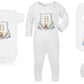 Shnuggle bath personalised set Bear monogram