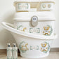 Shnuggle bath personalised set Neutral Bear and horse