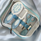 Shnuggle bath personalised set Swirl Blue