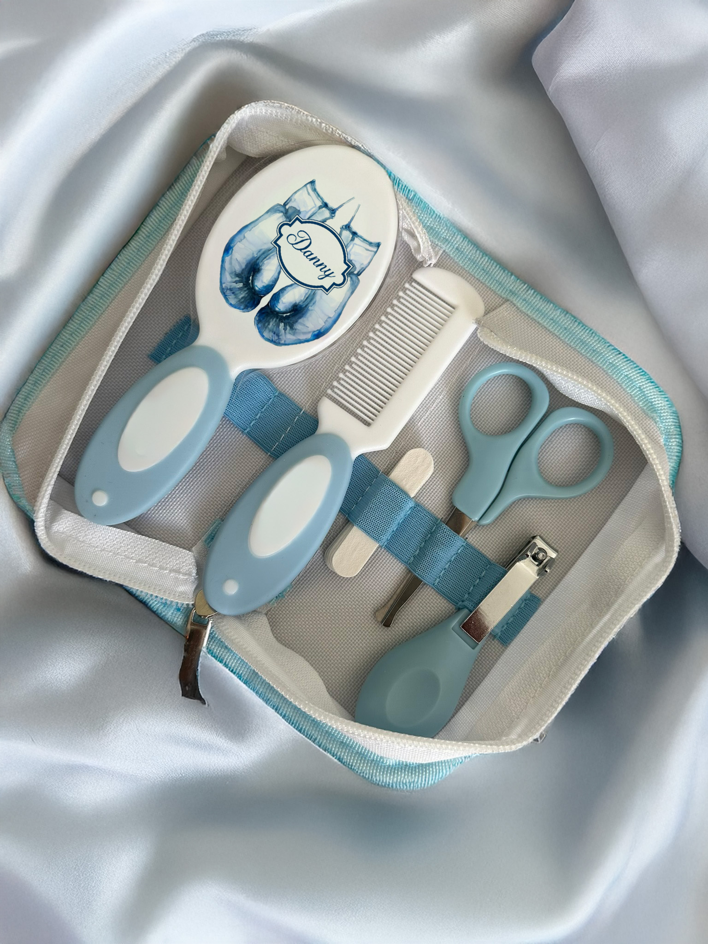 Shnuggle bath personalised set Boxing