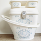 Shnuggle bath personalised set Swirl Blue