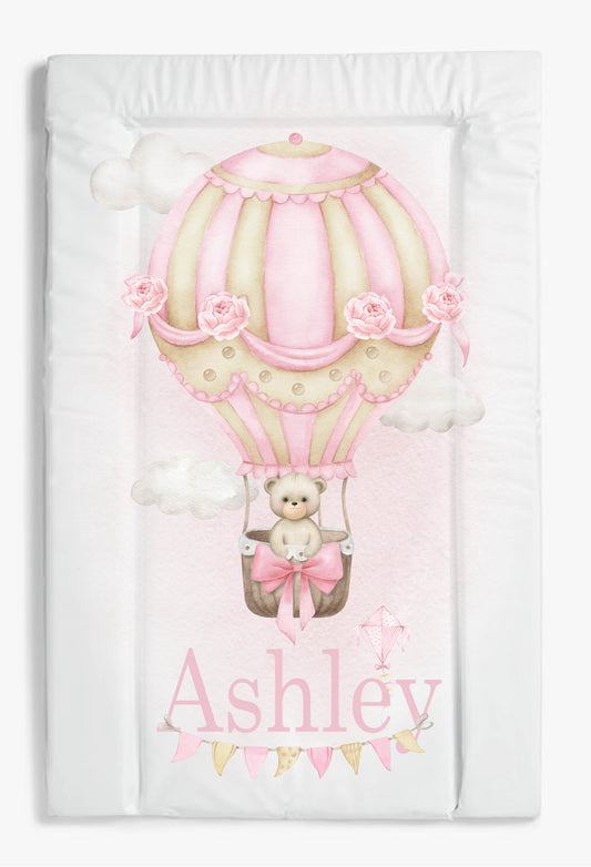 Ok Baby Personalised Hot air Balloon Set pink