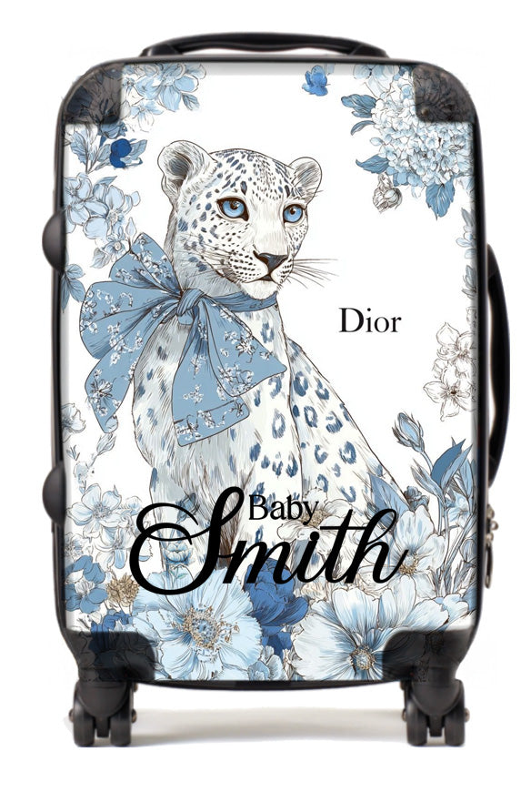 Personalised Suitcase lion patten