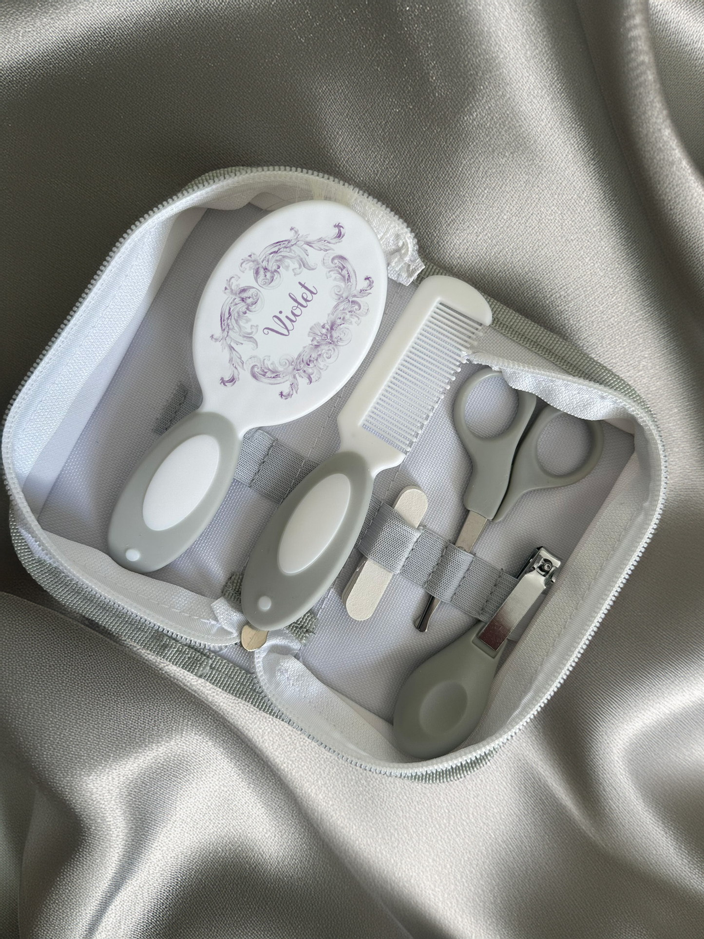 Aqua scale & Ok Baby Bath swirl purple