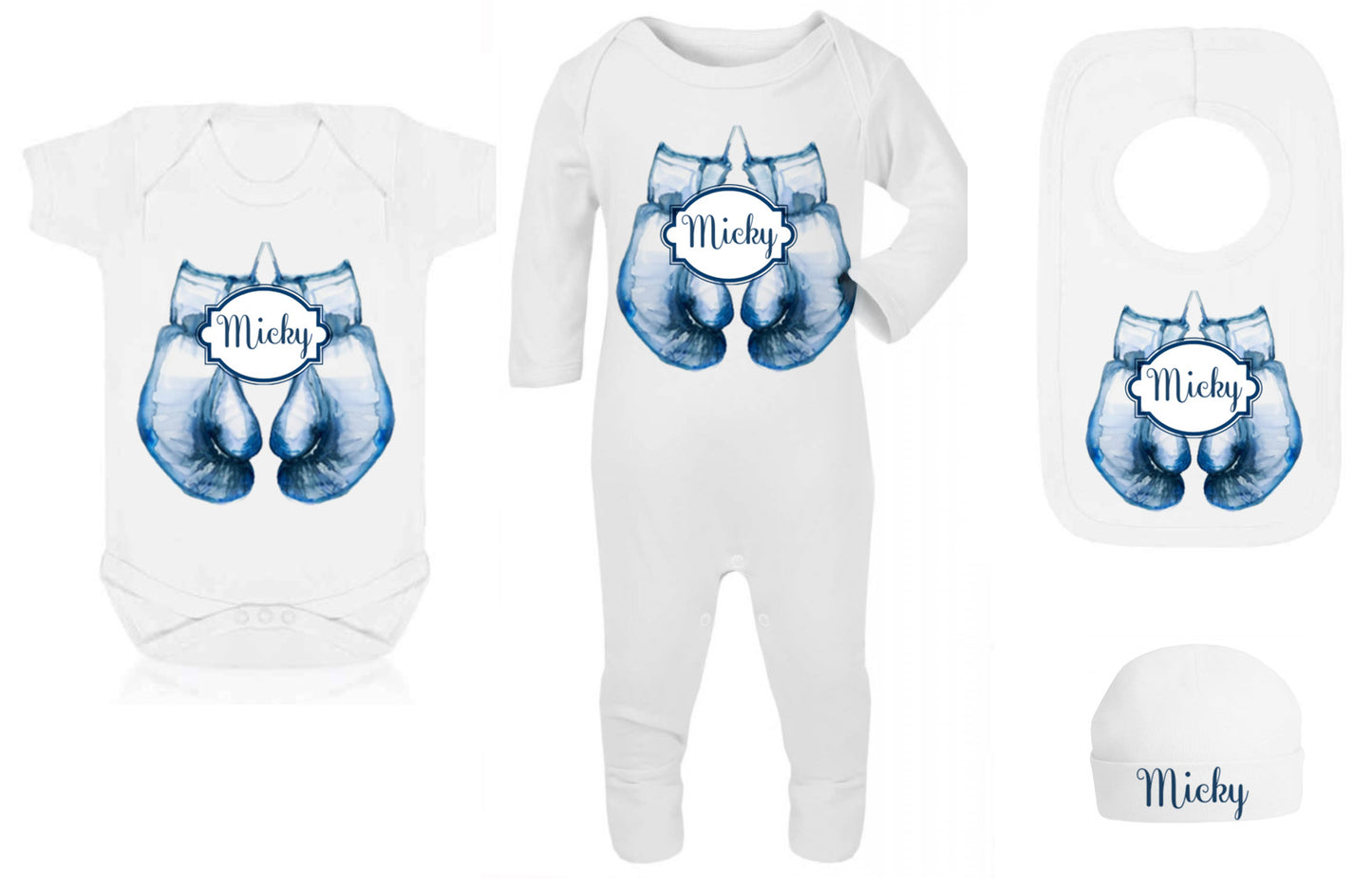 Shnuggle bath personalised set Boxing