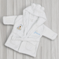 Lux blue brown hair baby robe