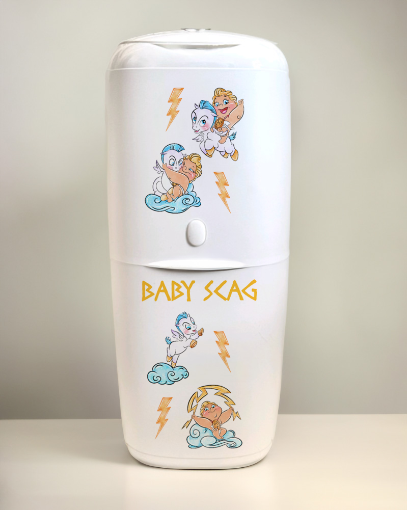 Ok baby bath personalised set D God of thunder