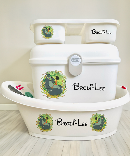Ok baby bath personalised set D jungle