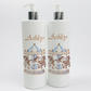 Ok baby bath personalised set Carousal Blue