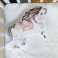 3d cuddle cushion horse pink