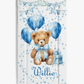 Shnuggle bath personalised set Blue bear
