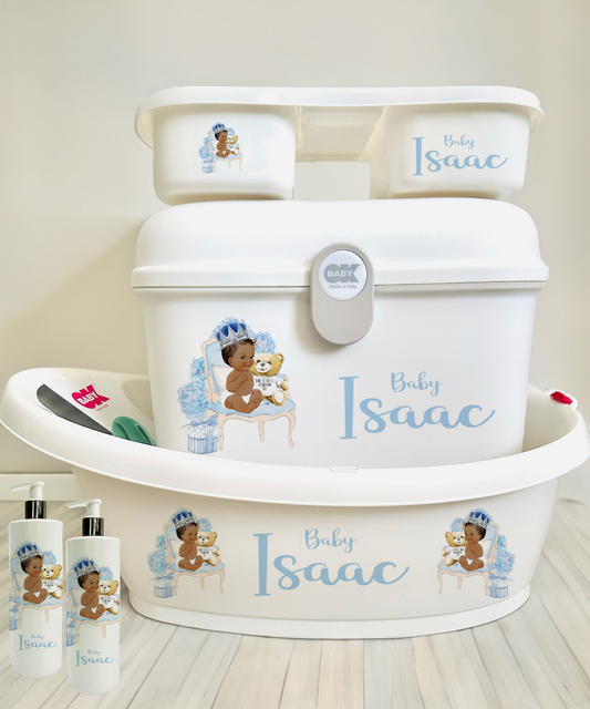 Ok Baby Personalised Bath Set Thone Baby Blue