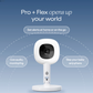 Nanit Pro Camera and Flex Stand Duo - White