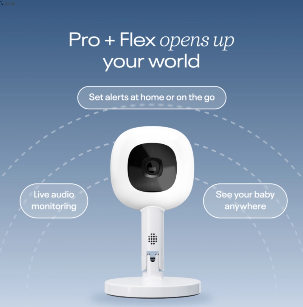 Nanit Pro Camera and Flex Stand Duo - White