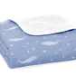 Essentials Cotton Muslin blanket oceanic (120cm)