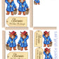 Paddington bear sticker set