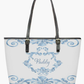Personalised swirl Blue Suitcase and changing bag