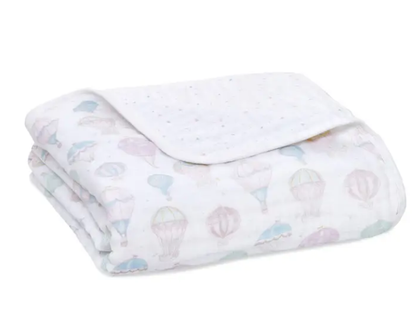 Essentials Cotton Muslin Blanket above the clouds (120cm)