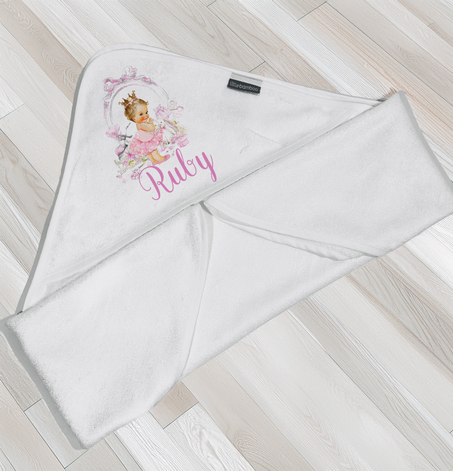 Shnuggle personalised baby bundle lux pink blonde