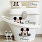 Shnuggle bath personalised Disney Mickey fendi design